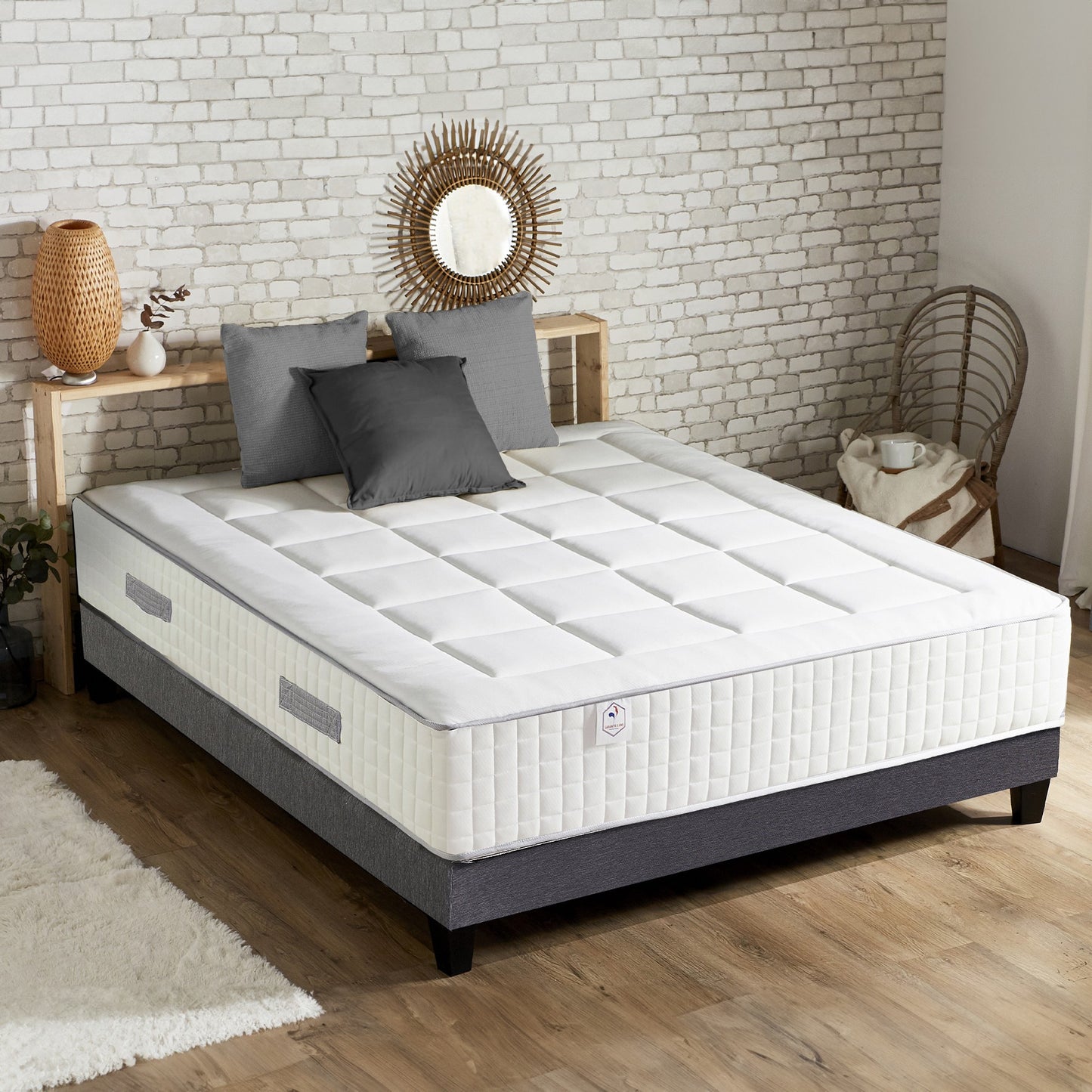 Matelas Louise ressorts ensachés 7 zones 30cm d'épaisseur
