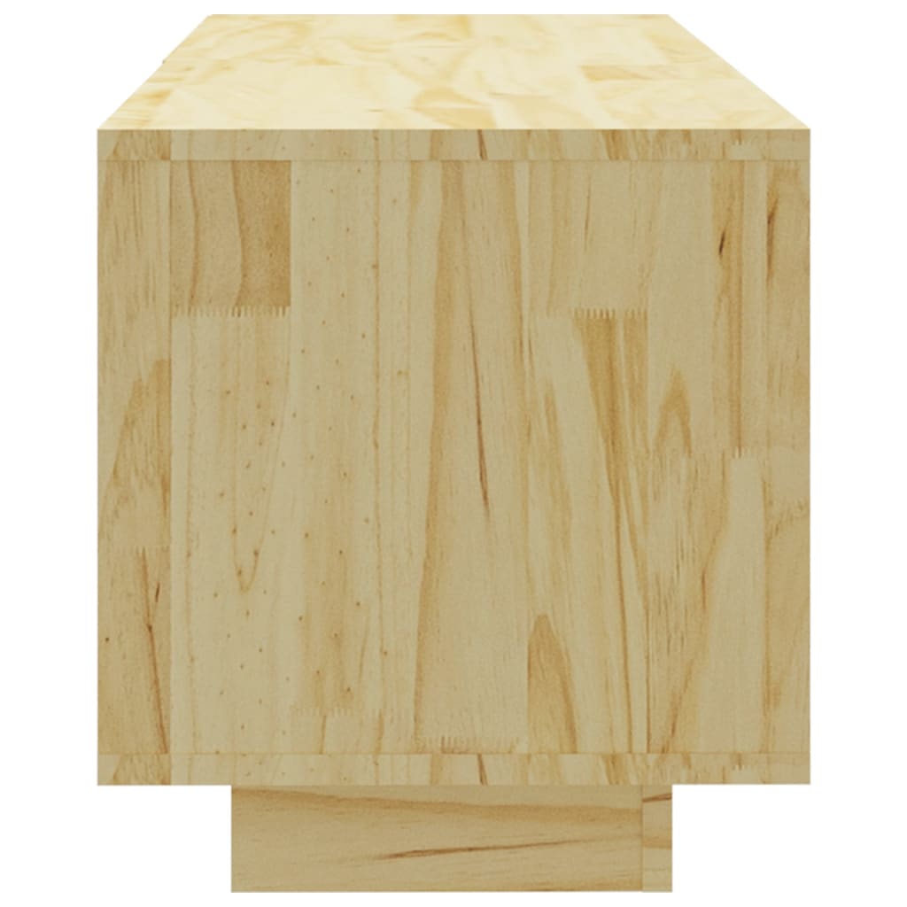 Meuble TV 110x30x33,5 cm Bois de pin massif