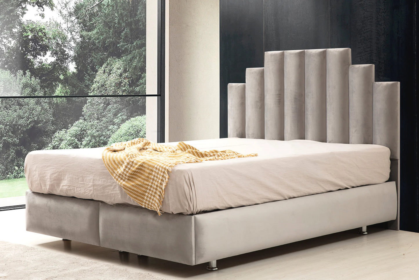 Lit Coffre Natura Gris
