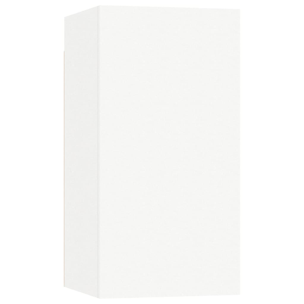 Ensemble de meubles TV 6 pcs Blanc Bois d'ingénierie