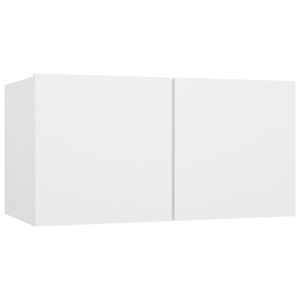 Ensemble de meubles TV 6 pcs Blanc Bois d'ingénierie