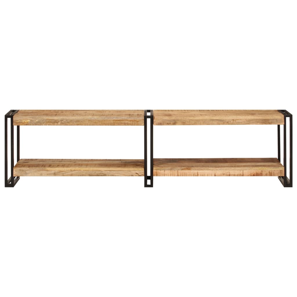 Meuble TV 160x30x40 cm bois massif de manguier