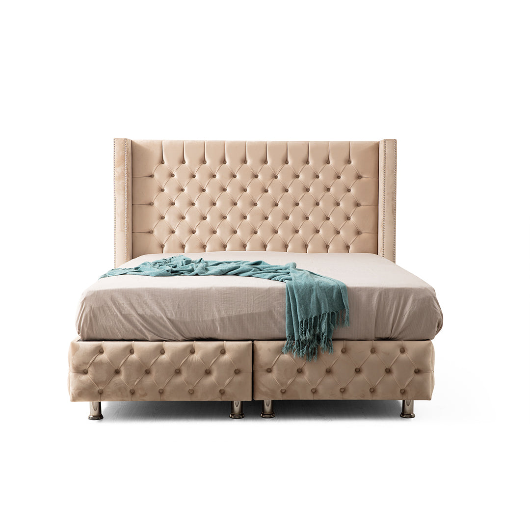 Lit Coffre PARIS Beige
