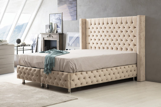 Lit Coffre PARIS Beige